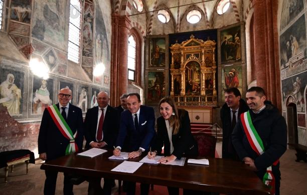 Sant’Antonio di Ranverso entra nel futuro: ecco i 5 milioni. Firmato l’accordo tra Regione e Mauriziano: lavori conclusi entro il 2026. Caffetteria, foresteria e parcheggio in Ospedaletto e Cascina Bassa
